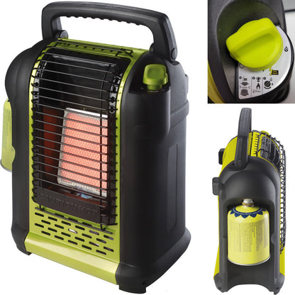 Portable Gas Heater for Camping, OXYSTOP OLYMP 2kW, Gas Cartridge Heater
