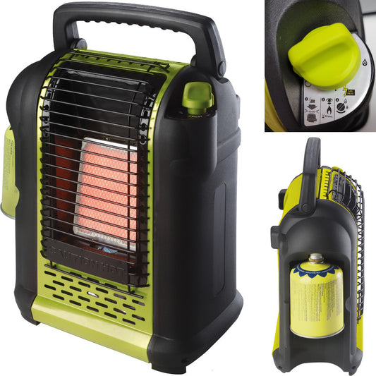 Portable Gas Heater for Camping, OXYSTOP OLYMP 2kW, Gas Cartridge Heater
