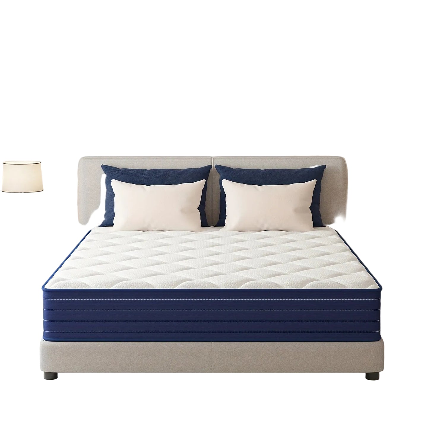 Hybride Matras – Pocketveren Matras – Binnenvering Matras – Schuimmatras – Medium Stevig Matras – 140x200x20 cm – Ademend Ontwerp – Schokabsorptie Technologie