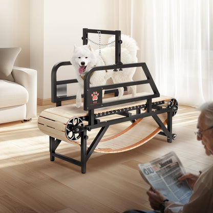 Hondloopband – Hondenloopband – Hondenriem – Hondenrenmachine – Hondenhardloopband – Niet-elektrisch – Robuust Carbonstaal Frame