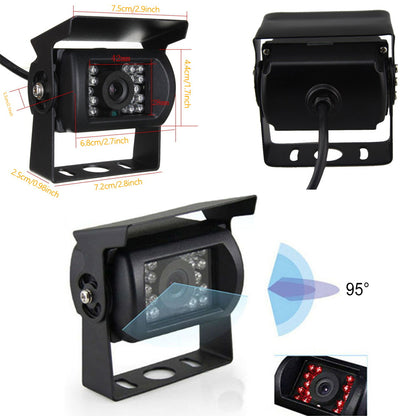 Achteruitrijcamera – Parkeercamera – Reversiecamera – Backup Camera – 4 Camera Set – 9 Inch Monitor – Nachtzicht – 20 Meter Kabels