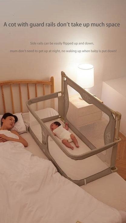 Co-Sleeper - Baby Bed - Cradle - 120x42x50cm - Beige