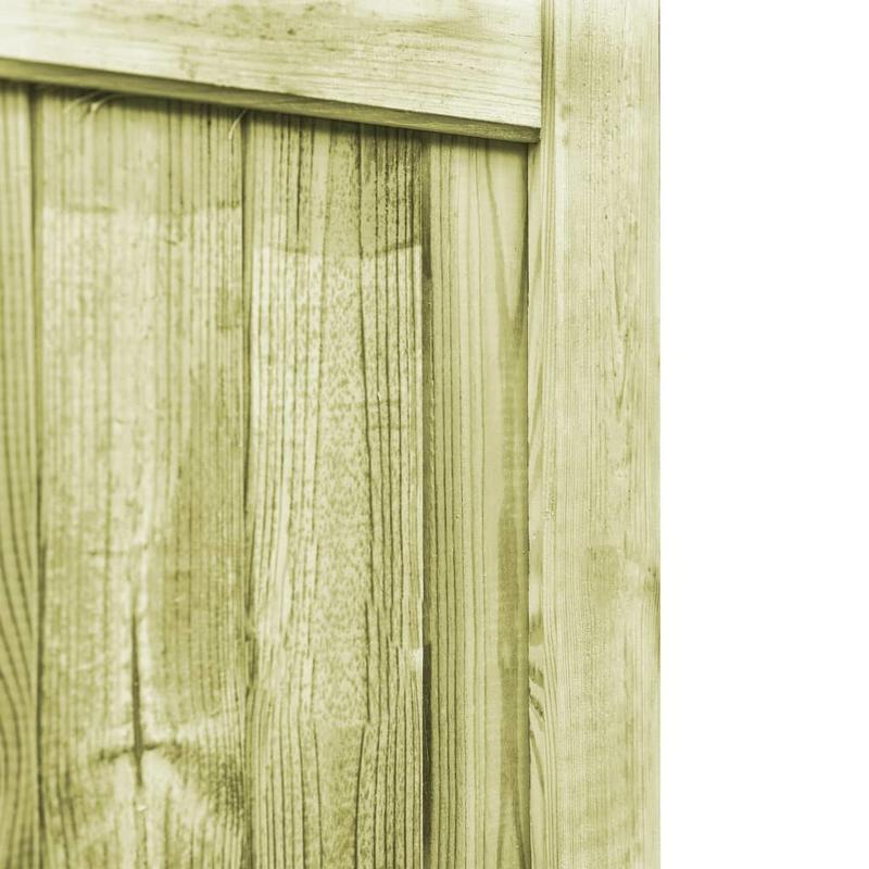 Tuinpoort – Tuintoegang – Houten Poort – Grenen Poort – Dubbele Poort – Geïmpregneerd Grenenhout – Set Van 2 – 300 x 100 cm Groot Formaat