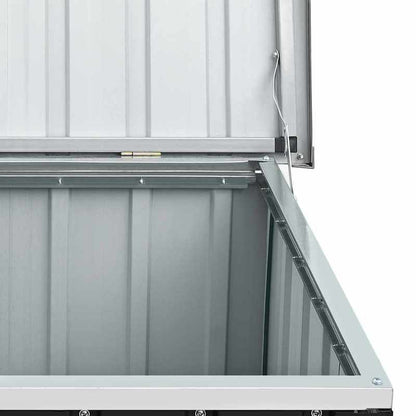 Grote Tuinopslagbox – Tuinkist – Opbergbox – Buitenkist – Tuinbak – Antraciet – Stevig Gegalvaniseerd Staal – Weerbestendig & Ruim 129x67x65 cm
