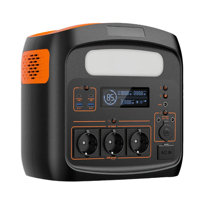 NECESPOW Portable Power Station N1200, 1102.5Wh LiFePO4 Battery, AC Outlets X 3 1500W (3000W Peak), 100% Charged In 1.3H, Solar Generator Pure Sine Wave 50Hz For Outdoor Home Use (N1200)