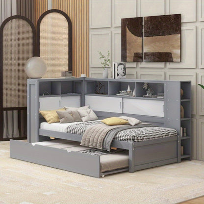 Omvormbare Slaapbank – Uittrekbaar Bed – Logeerbed – Zitbank Met Opbergruimte – Studentensofa – Ruimtebesparend Meubel – Modern Minimalistisch – Zonder Matras Nodig