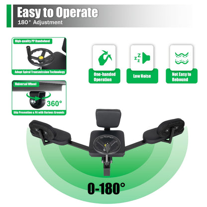 Beenstrekkingsmachine – Beenstretcher – Stretchapparaat – Flexibiliteitstrainer – Spagaattrainer – Verstelbaar Tot 180° – Robuust Stalen Frame Met Antislip