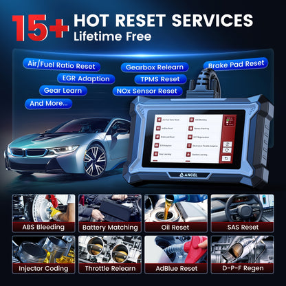 OBD2 Scanner – Diagnoseapparaat – Auto Uitlezer – Codelezer – Uitleesapparaat – 15+ Resetfuncties – Automatische Voertuigherkenning