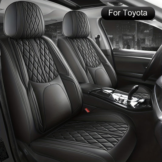 Car Seat Covers Full Set, Fit For Toyota Hybrid Yaris, C-HR, RAV4, Corolla, Urban, Cruiser, Prius, Camry, Car Seat Protector, All Season Universal Car Seat Cushion, Adjustable Car Seat Covers Front Seats And Back