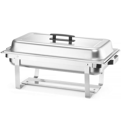 Warmhouders GN 1/1 – Buffetwarmers – Voedselwarmers – Cateringwarmers – Verwarmingsset – Roestvrij Staal – Werkt Zonder Elektriciteit – Set van 4 Stuks