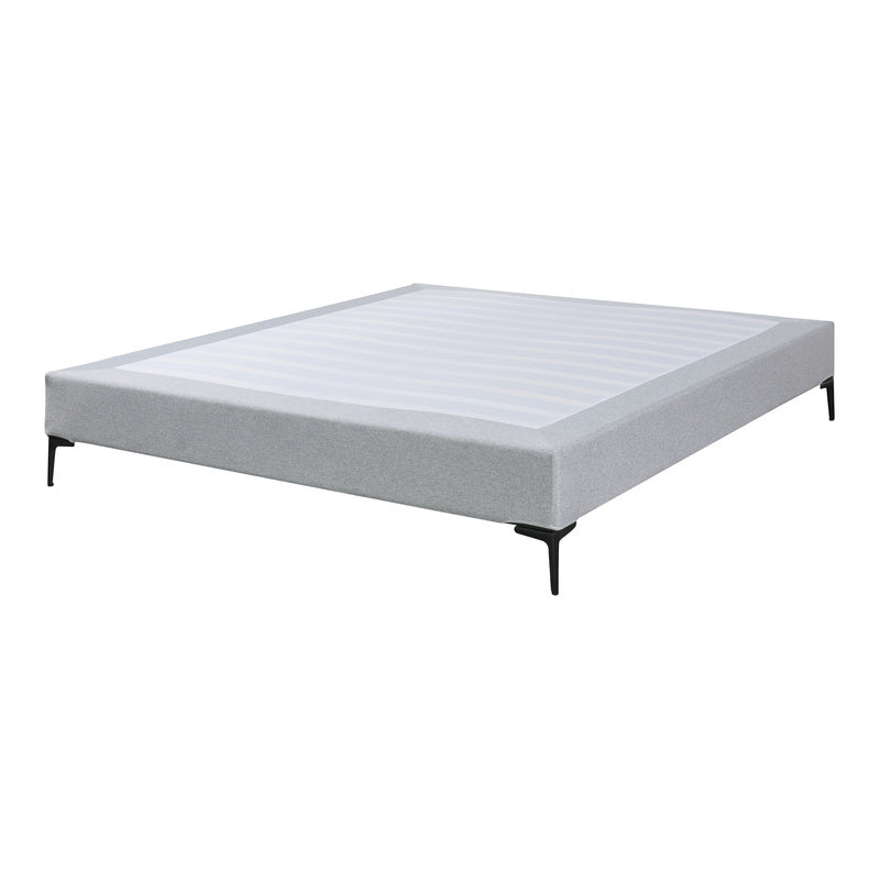 Tweepersoonsbed – Bedframe – Opbergbed – Gestoffeerd Bed – Platformbed – Lichtgrijs – Multiplex Frame Met Metalen Poten – Lattenbodem Inclusief