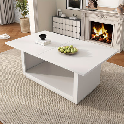 Modern Minimalist Square Metal Dining Table - 177.8cm White Extendable Coffee Table with 4 Chairs, Sturdy & Easy Assembly, Perfect for Small Dining Areas, Dining Table Decor