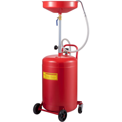 Olieopvangtank – Olieafvoertank – Olieafscheider – Olieopvangbak – Mobiele Olieopvang – 80 Liter Capaciteit – Verstelbare Hoogte Met Wielen