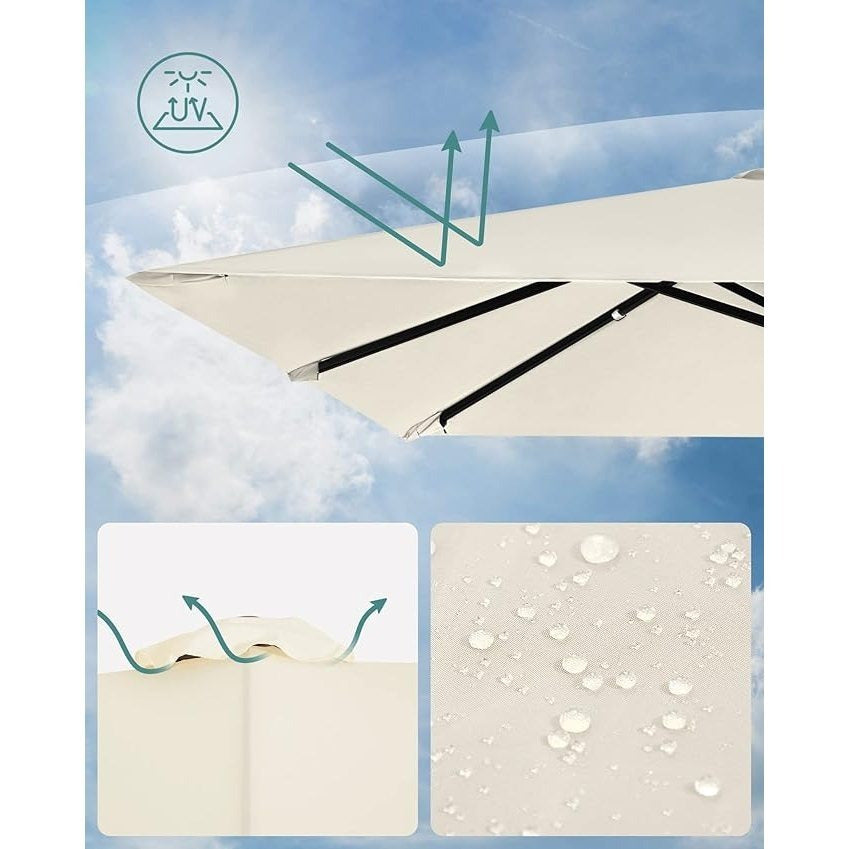 Parasol – Hoekparasol – Tuinparasol – Balkonparasol – 290x290 Cm – 360° Rotatie – UPF 50+ Bescherming