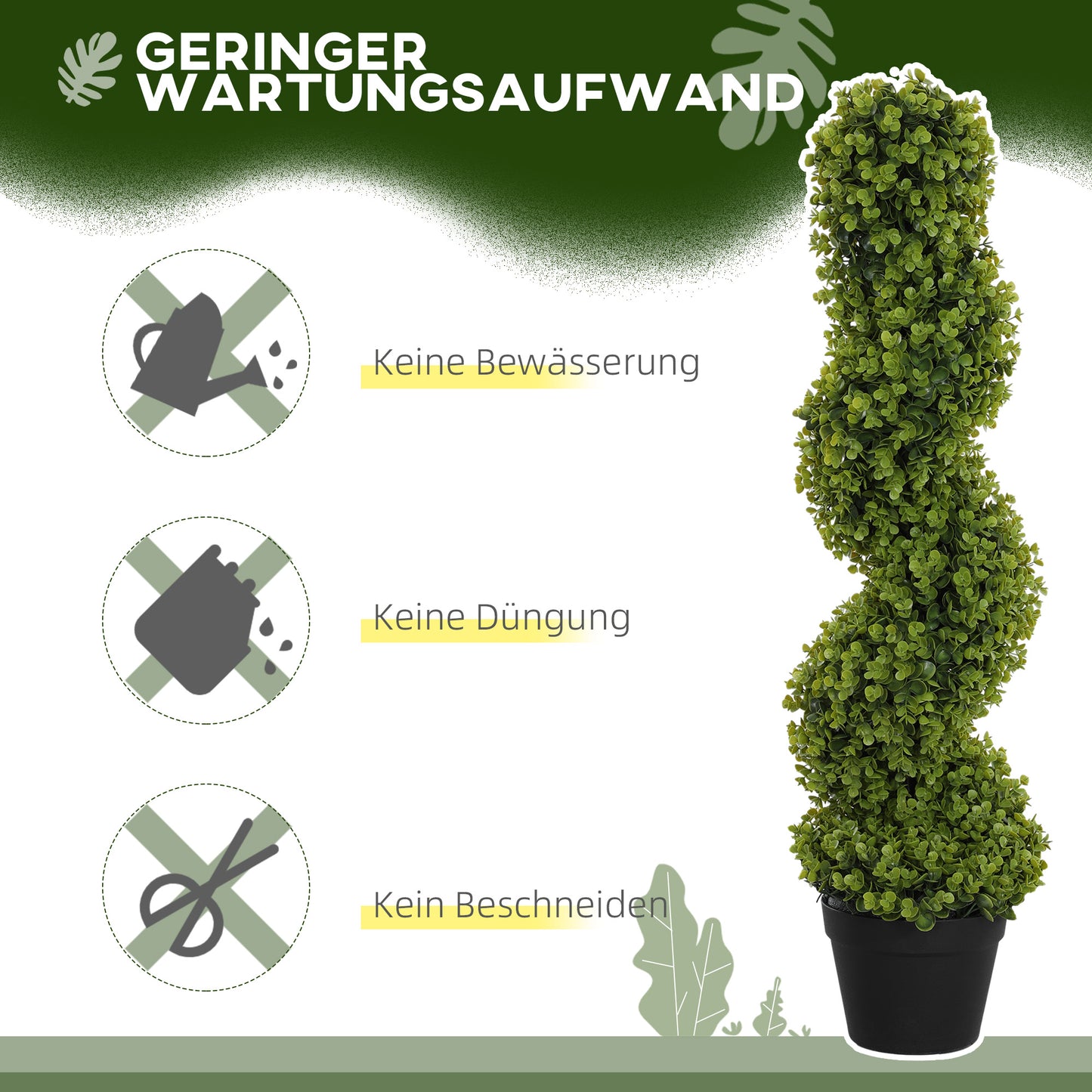 Kunstplant – Kunstbloemen – Nepplant – Kamerplant – Decoratieplant – 2 stuks in pot – 90 cm hoog – Onderhoudsvrij kunststof