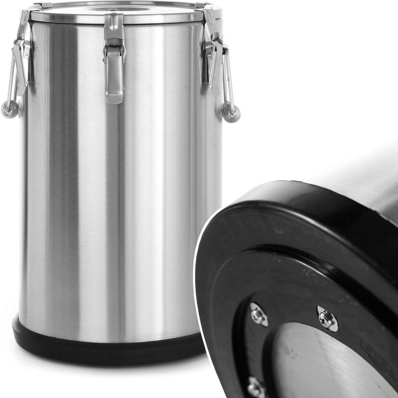 Thermoskan – Isoleerkan – Thermoscontainer – Etenhouder – Roestvrij Staal – 35 Liter – Dubbele Sluiting – Ventilatieventiel