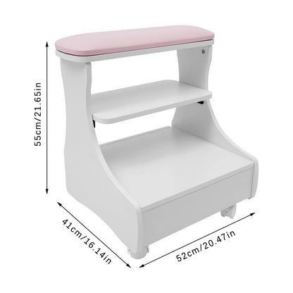 Foot Bath Trolleys on Wheels, Nail Rest Racks, Portable Esthetician Trolleys in Beauty Salons Or Nail Tech Spas, Foot Massage Stations