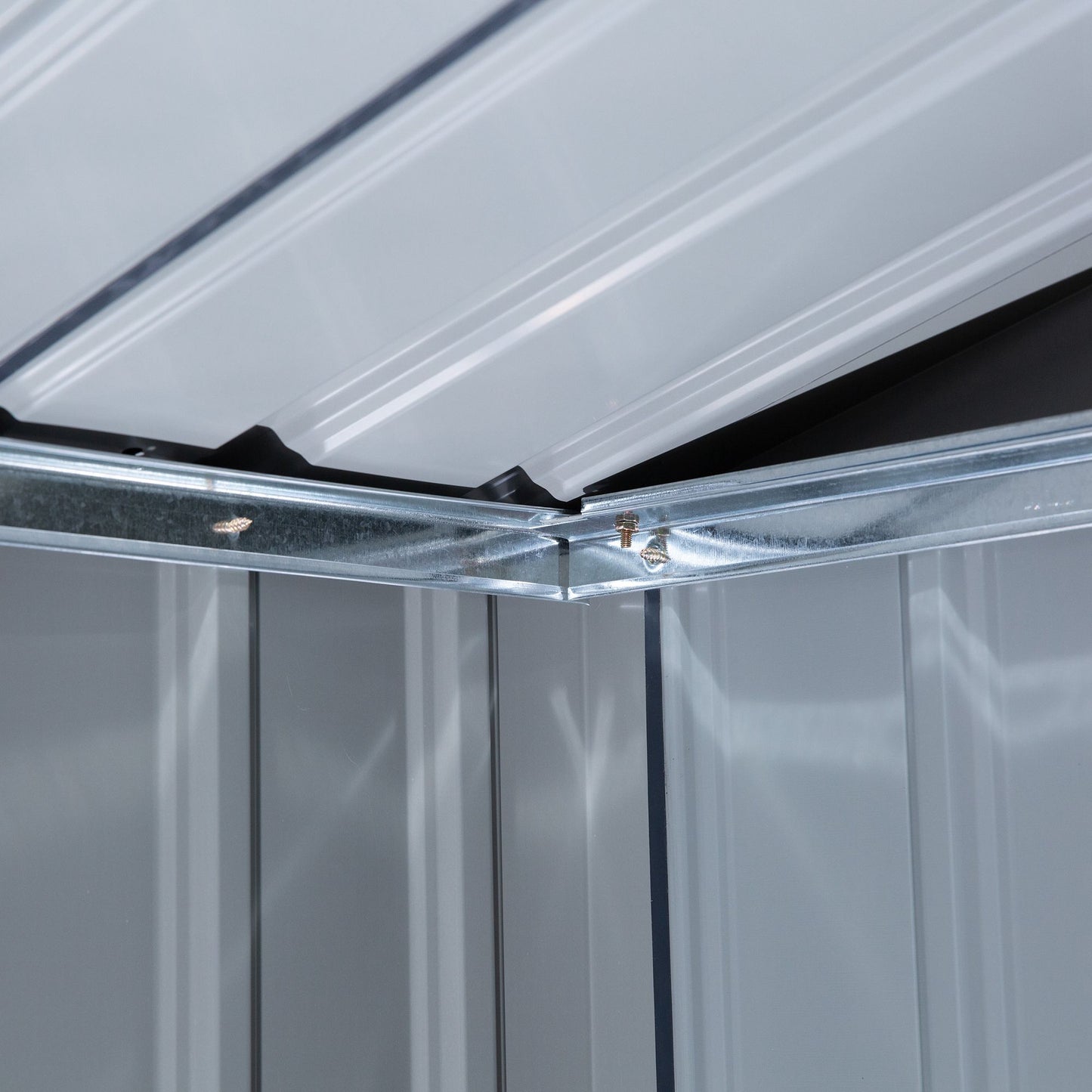 Tuinkast – Tuinberging – Tuinhuis – Tuinopslag – Tuinloods – Grijs Stalen Tuinkast – 2,5 m² Opbergruimte – Ventilatie & Dubbele Deur Met Slot