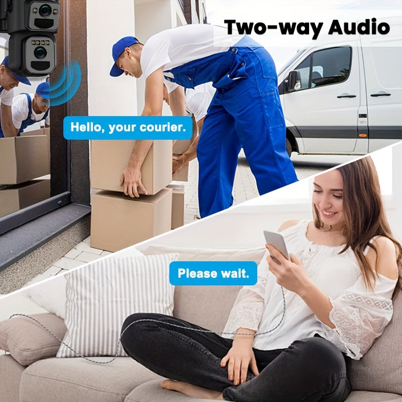 Beveiligingscamera Set – Draadloze Camera – Wifi Camera – Zonnepaneel Camera – Buiten Camera – 4-delig – 10x Zoom – 360° Draaibaar – 2K FHD – Bewegingsdetectie – Kleurennachtzicht – Spotlight Alarm – Twee-weg Audio