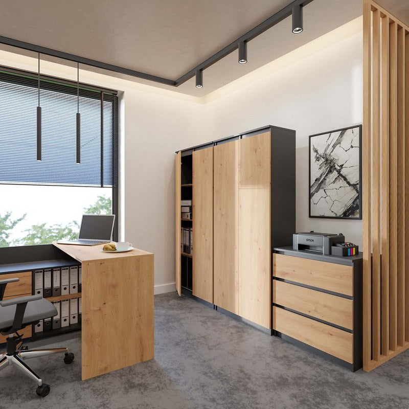 Wandplank – Boekenplank – Wandrek – Zwevende Plank – Opbergkast – 8 Ruime Schappen – Kras- en Vochtbestendig Laminaat