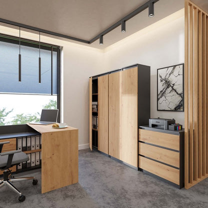 Wandplank – Boekenplank – Wandrek – Zwevende Plank – Opbergkast – 8 Ruime Schappen – Kras- en Vochtbestendig Laminaat