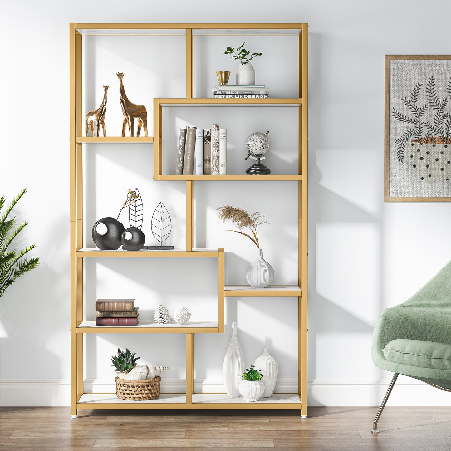 Ovale Eettafel – Houten Tafel – Landelijke Eettafel – Keukentafel – Tafel Voor 4-6 Personen – Walnootkleur – Stevig Houten Blad – Gedraaide Robuuste Poot