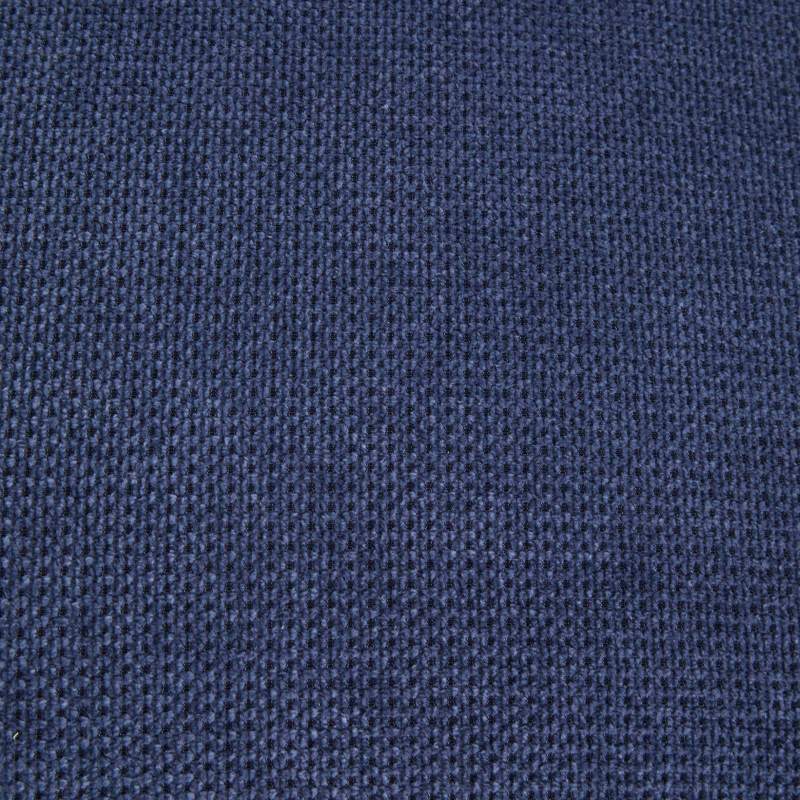 Eetkamerstoel – Stoel – Kuipstoel – Keukenstoel – Designstoel – Set van 2 – Blauwe chenille bekleding – Massief gebogen houten poten
