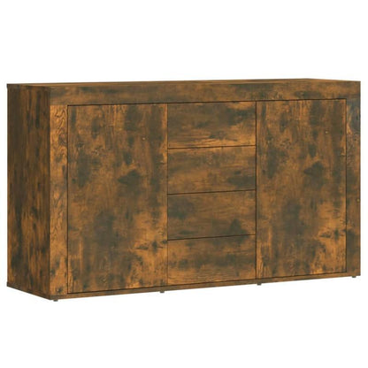 Sideboard 120x36x69cm edited wood gerookt oak-colored Practical and removable