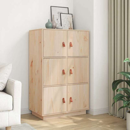 Opbergkast – Locker – Dressoir – Sideboard – Highboard – Massief Grenenhout – Stijlvol Design – 67x40x108,5 cm – Stevig & Ruim