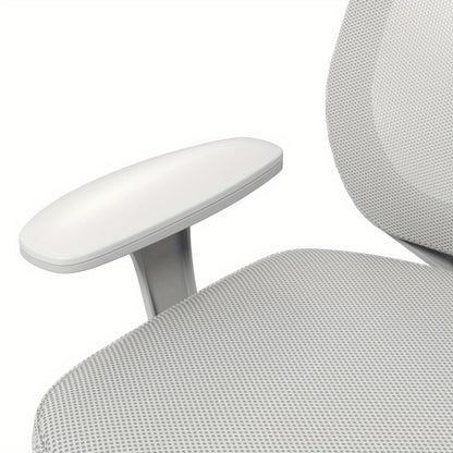 Bureaustoel – Ergonomische Stoel – Office Chair – Kantoorstoel – Verstelbare Bureaustoel – Draaibaar – Ademend Mesh – Max. 120 kg – Grijs