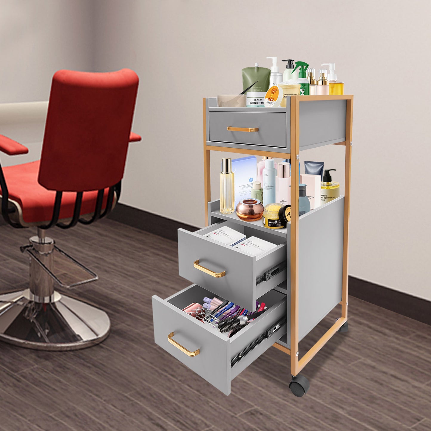 Salontafel – Koffietafel – Bijzettafel – Woonkamertafel – Tafel – Verstelbare Hoogte – Uitschuifbare Opbergruimte – Glanzend Wit – Lift-Top Design