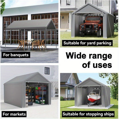 Opbergtent – Tentgarage – Schuurtent – Carport – Opslagtent – 3x6 Meter – Waterdicht PE Zeil – Stevig Gegalvaniseerd Stalen Frame