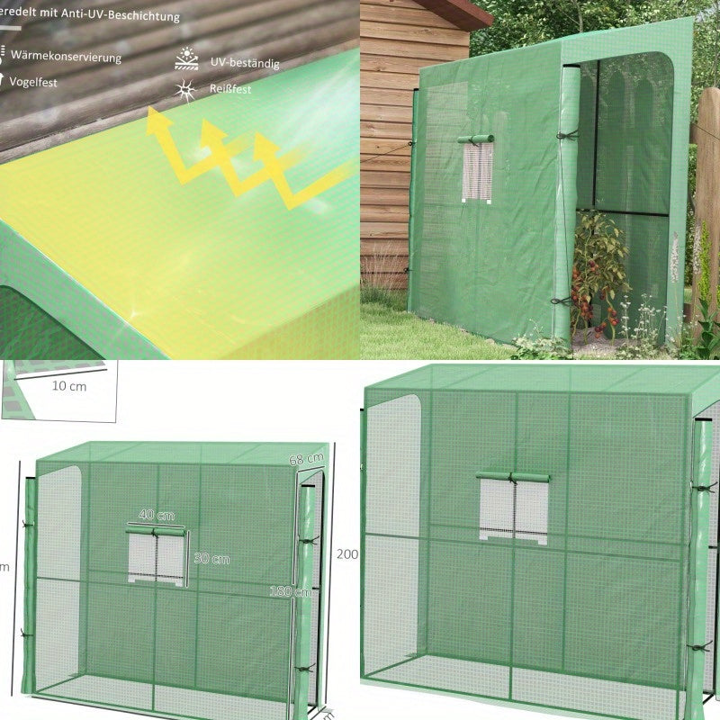 Kas Groen – Kweektent – Serre – Plantkast – Mini Kas – Windbestendig – UV-Beschermd PE-Materiaal