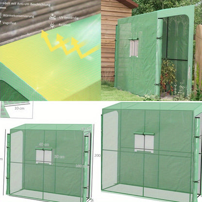 Kas Groen – Kweektent – Serre – Plantkast – Mini Kas – Windbestendig – UV-Beschermd PE-Materiaal