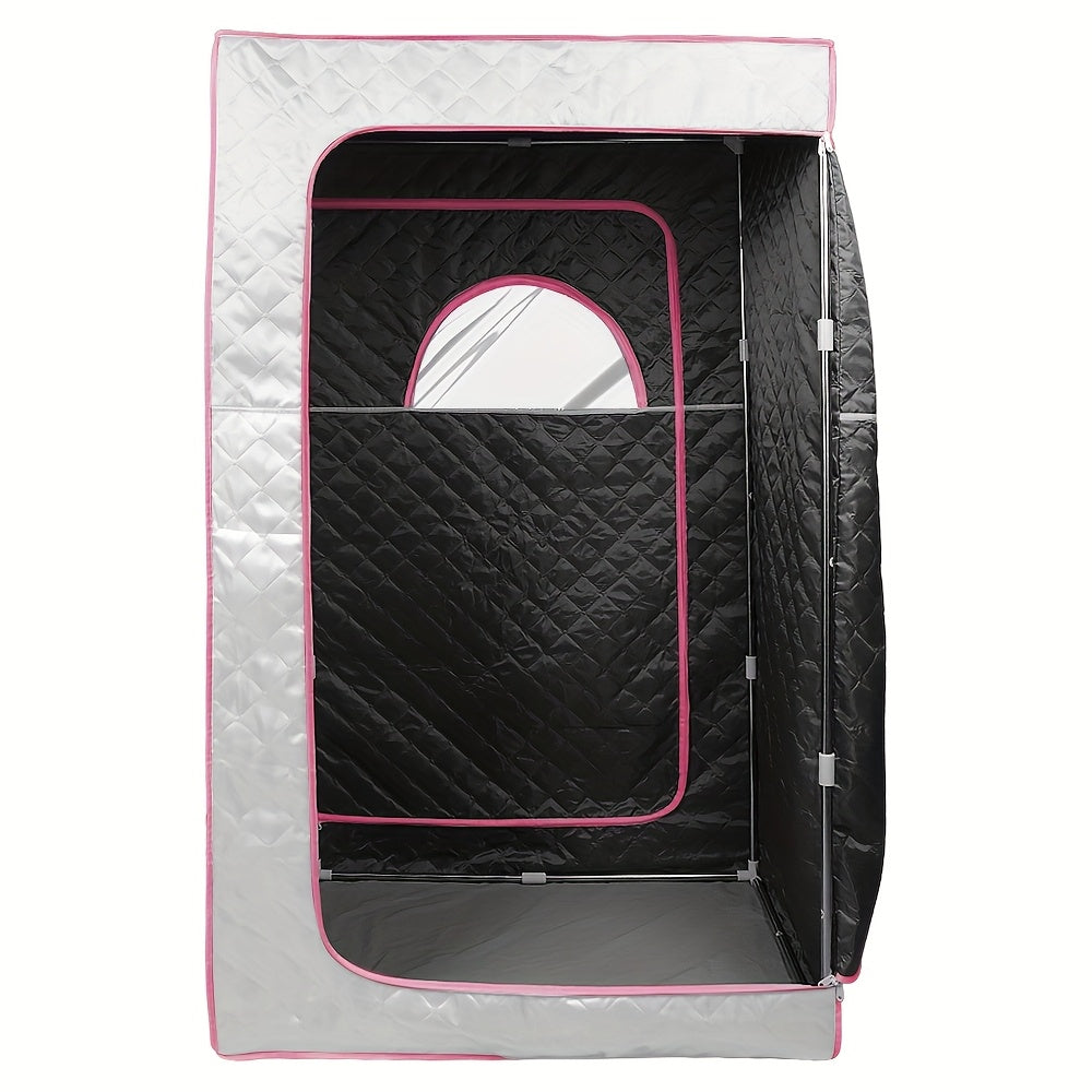 Portable Steam Sauna Box, Portable Sauna for Home, Person Sauna Tent Sauna Box At Home Spa, Home Sauna for Gym, Pilates, Garage, Hot Tub 100x80x170cm (Silvery), Hot Tub Accessory, Gym Sauna, Spacesaving Setup, Compact Design,