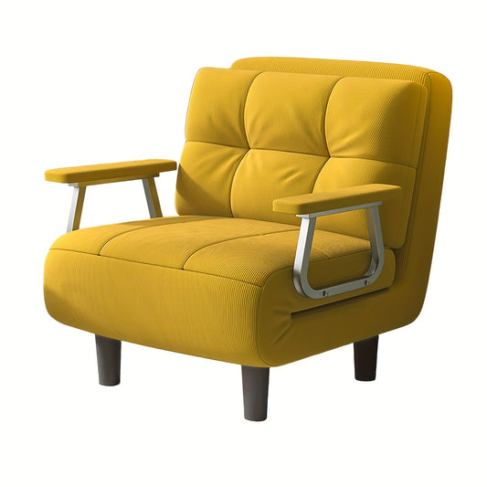 Verstelbare Armleuning Sofa – Armsteun Bank – Zithulp – Comfortkussen – Relaxstoel – Vijf Verstelbare Hoogtes – Ademend Zacht Sponsmateriaal – Geel Variant