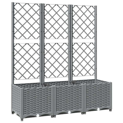 Trellis Plantenbak – Plantenpot – Patio Planter – Raised Garden Bed – Tuinbak – Extra Groot – Weerbestendig PP Materiaal – 120x40x136cm – Lattice Design