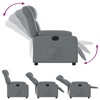Elektrische Stoel – Relaxfauteuil – Sta-op Stoel – Verstelbare Fauteuil – Elektrische Fauteuil – Elektrisch Verstelbaar – Kunstleer – 135 Graden Kantelbaar