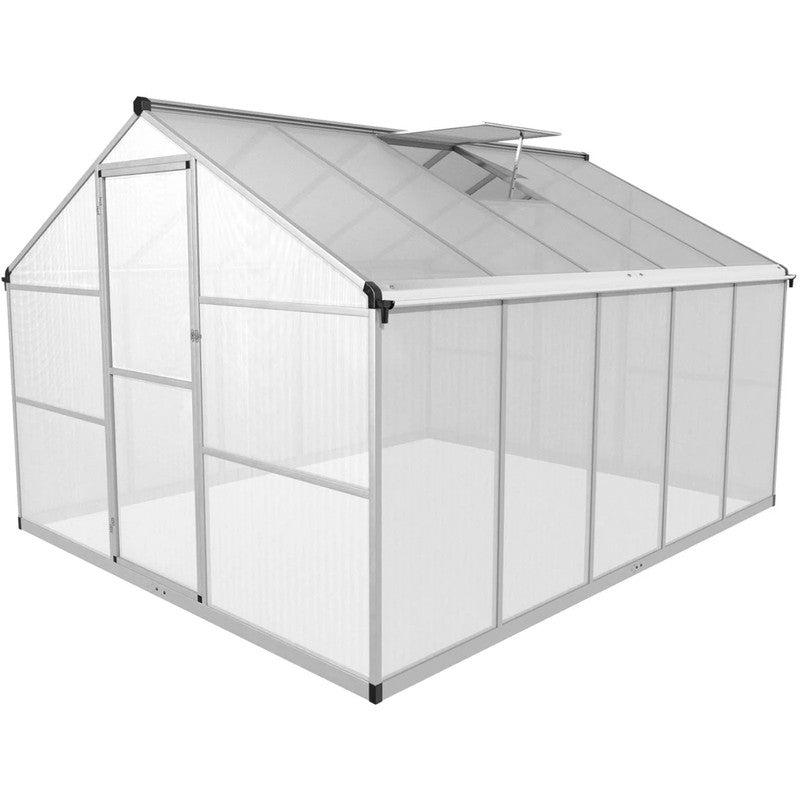 Kweekkas – Tuinkas – Broeikas – Serre – Plantenkas – Groot Formaat 310x250x195 cm – Aluminium Frame & Polycarbonaat Panelen