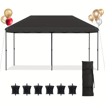 Partytent – Feesttent – Tuinpaviljoen – Opvouwbare Tent – Easy Up Tent – 3x6 m – Versterkt Stalen Frame – Snelle Opzet In 1 Minuut