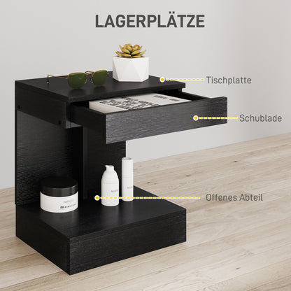 Salontafel – Bijzettafel – Koffietafel – Side Table – Witte Marmerlook – Stalen Frame – Set Van 2 – Compact & Stabiel