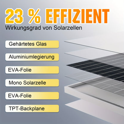 100W 120W 200W 300W Monocrystalline Solar Panels for Caravan Camping, Solar Panels for Power Generation On Boats, Power Generation In Caravans, Power Generation In Homes, Ideal for Campervans, Motorhomes, Caravans, Lorries, L
