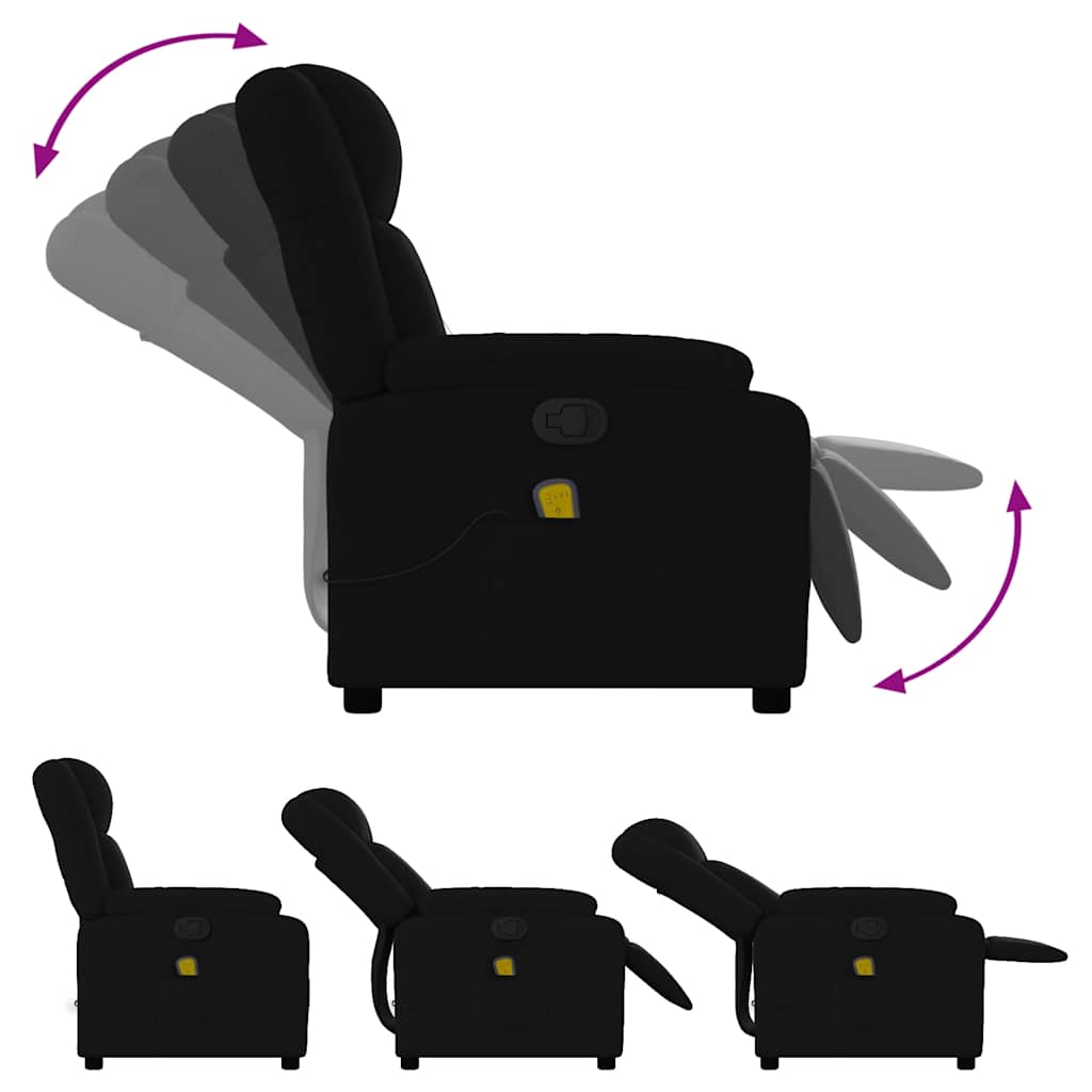 Massagestoel – Relaxstoel – Massage Fauteuil – Ontspanningsstoel – Massagezetel – Handmatig Verstelbaar – Stevig Hout & Metaal Frame