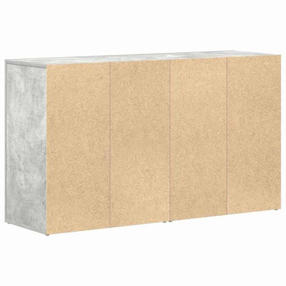 Sidetable – Dressoir – Opbergkast – Wandmeubel – Kastje – Betonlook Grijs – Hardhout – Ruime Lades – Eenvoudige Montage