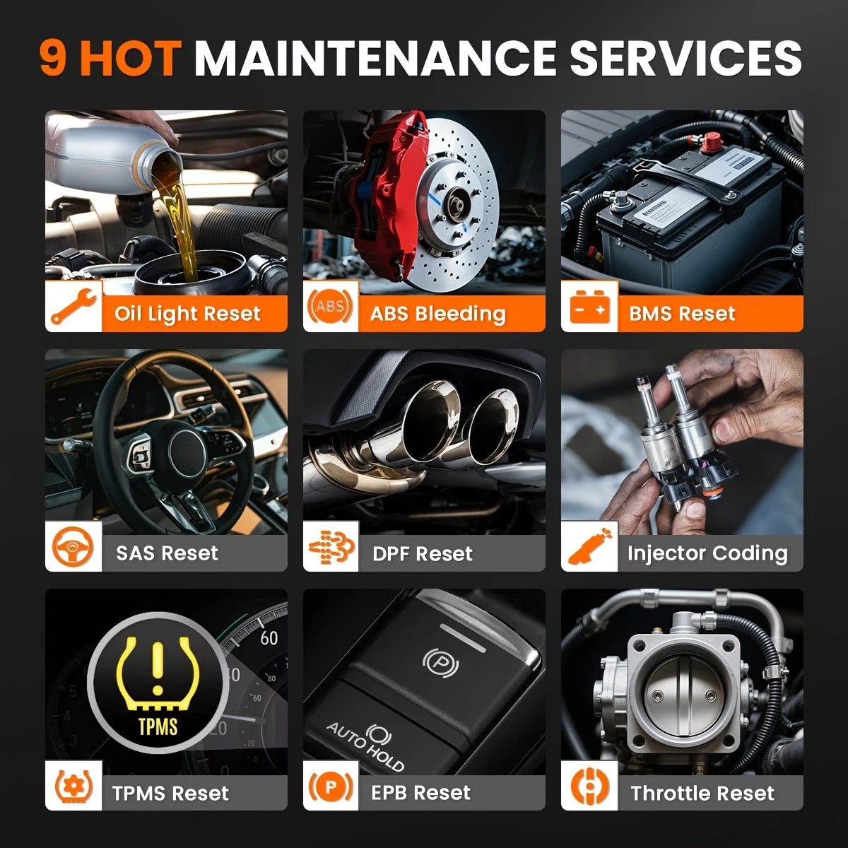 OBD2 Scanner – Diagnosetool – Foutcode Lezer – Truck Scanner – Diesel Voertuig Scanner – DPF Regeneratie – 2 Jaar Gratis Updates