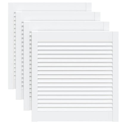Opbergkast – Bergkast – Kast – Opbergmeubel – Wit – Set van 4 – 61,5x59,4 cm – Slot – Kunststof