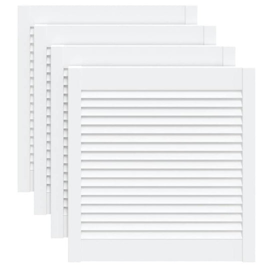 Opbergkast – Bergkast – Kast – Opbergmeubel – Wit – Set van 4 – 61,5x59,4 cm – Slot – Kunststof