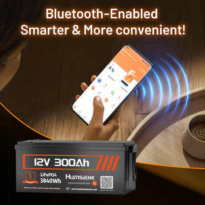 Lithium Accu – LiFePO4 Accu – Camper Accu – Boot Accu – Solar Accu – 12V 300Ah Capaciteit – Geavanceerd BMS & Duurzame ABS Behuizing