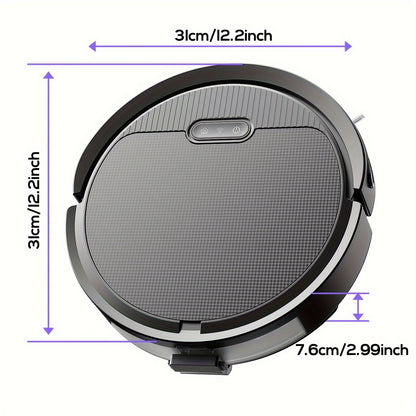 Robotstofzuiger – Robot Cleaner – Automatische Stofzuiger – Draadloze Zuiger – Slimme Schoonmaker – 4500 mAh Batterij – Wi-Fi Bediening