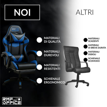 Gamestoel – Gaming Stoel – Gamestoel Bureaustoel – Gaming Chair – Ergonomisch Design – Verstelbare Hoogte en Inklapbare Voetsteun – Zwart